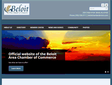 Tablet Screenshot of beloitchamber.com